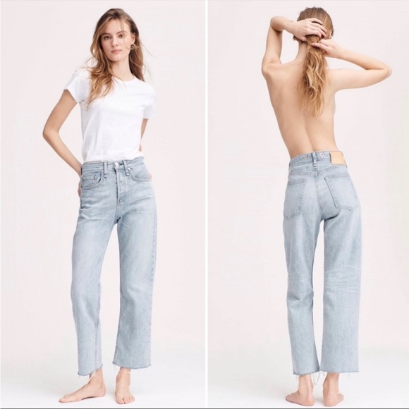 rag & bone Denim - Rag & Bone Maya High Rise Ankle Straight Jeans